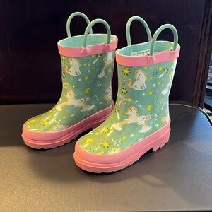 Unicorn rainboots- Toddler Size 5/6